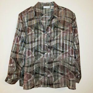 Dressbarn womens top blouse plus size 2X